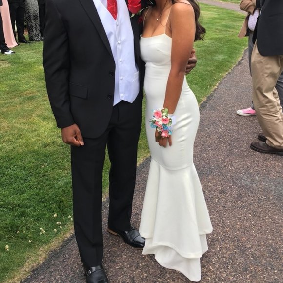 likely white gown